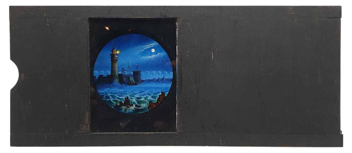 plaque de lanterne vers 1860 :  BELL ROCK LIVERPOOL -photo-3