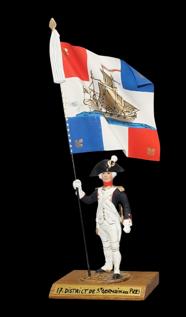 Figurines porte-drapeau 1960 par Guy RENAUD. -photo-1