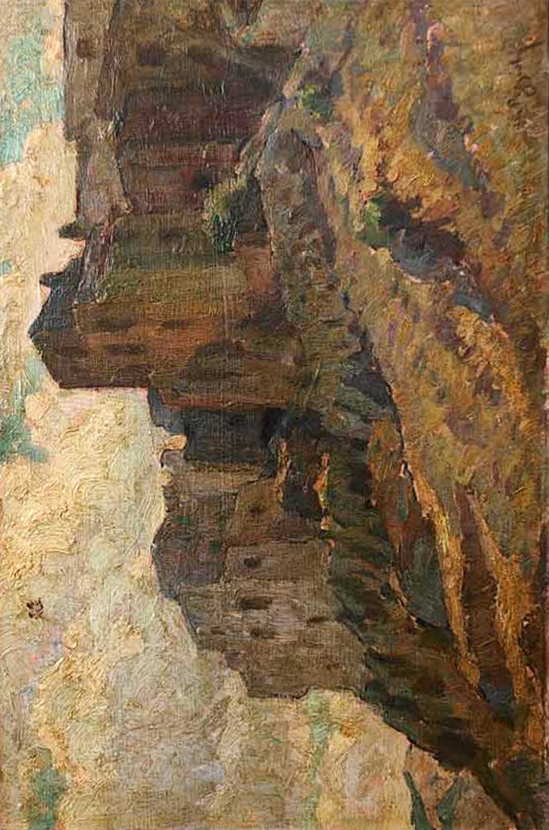 TABLEAU ANTROPOMORPHIQUE M. D. POGGIOLI (1882-1969)-photo-3