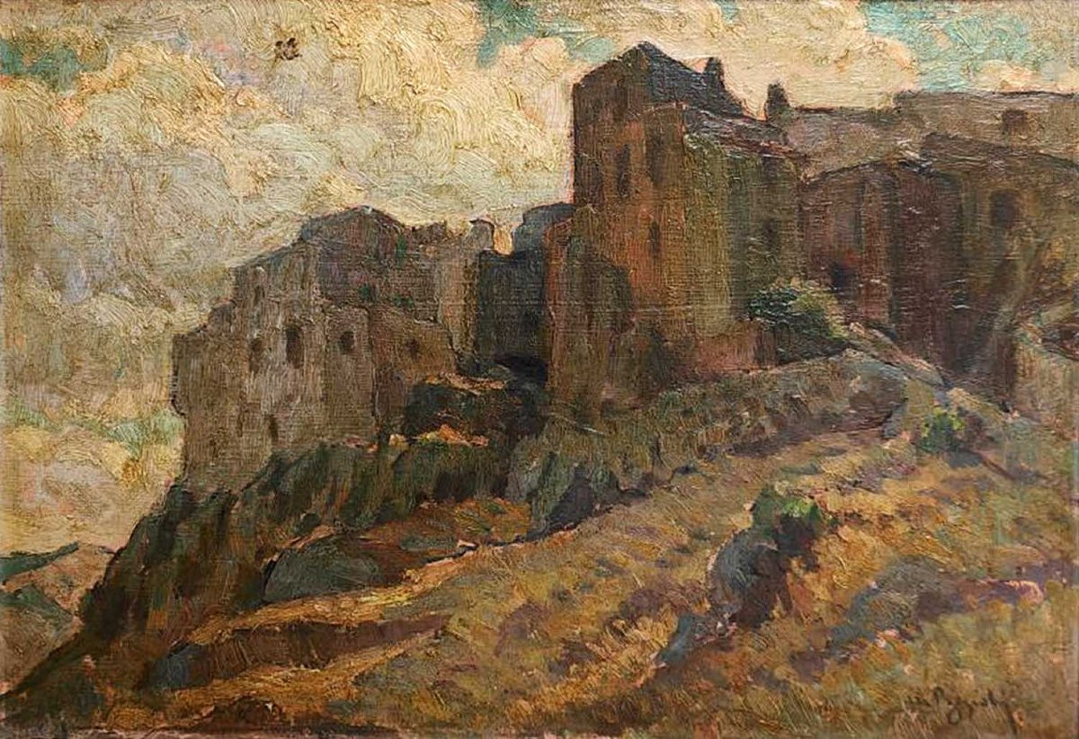 TABLEAU ANTROPOMORPHIQUE M. D. POGGIOLI (1882-1969)-photo-4