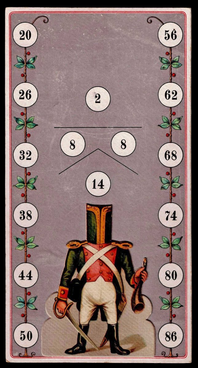 Humoristisch Lotto-spel 1880 Old Game-photo-5