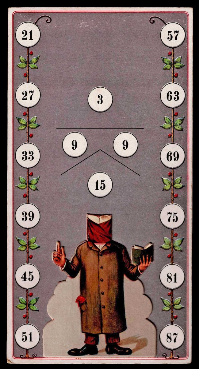 Humoristisch Lotto-spel 1880 Old Game-photo-6