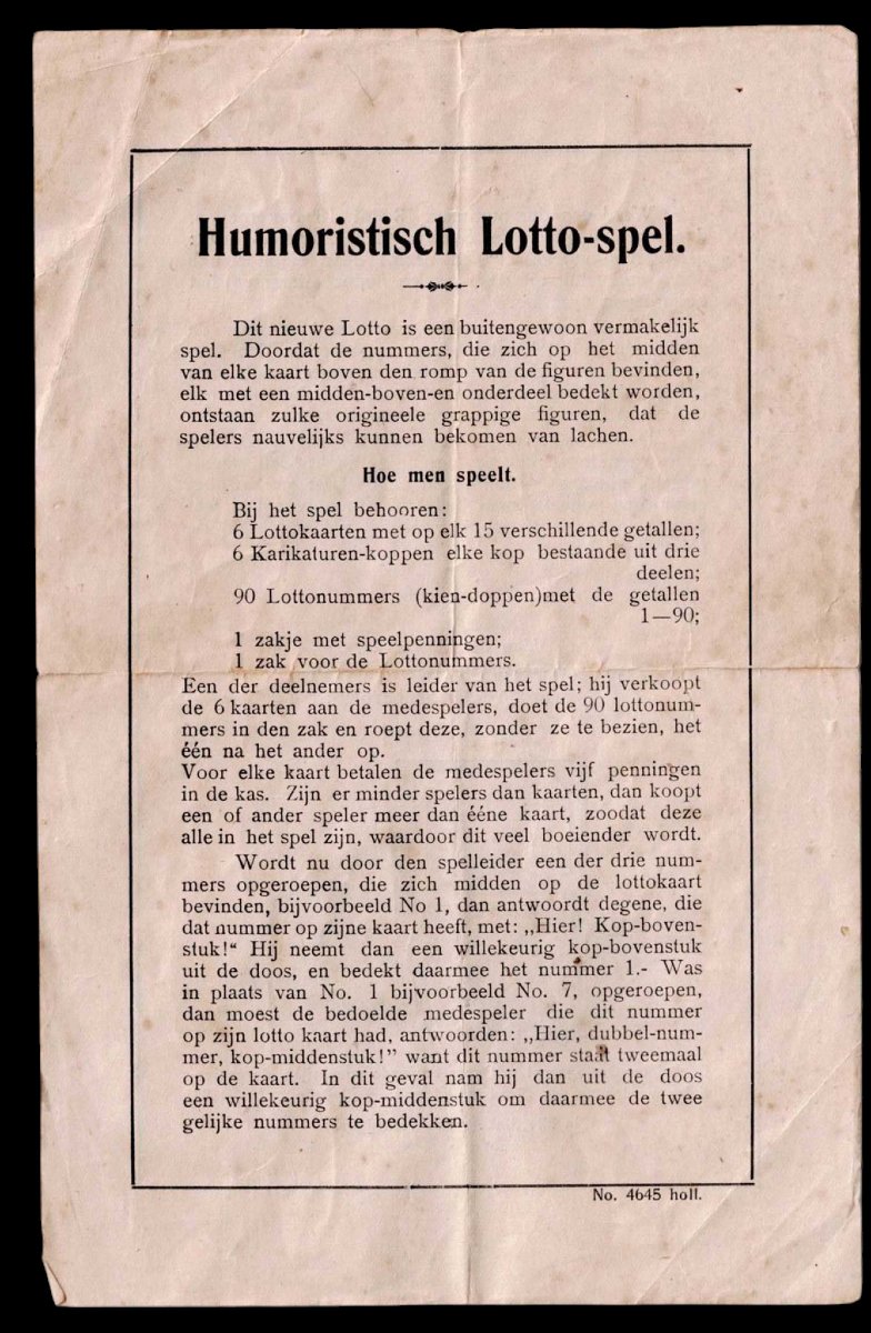 Humoristisch Lotto-spel 1880 Old Game-photo-7