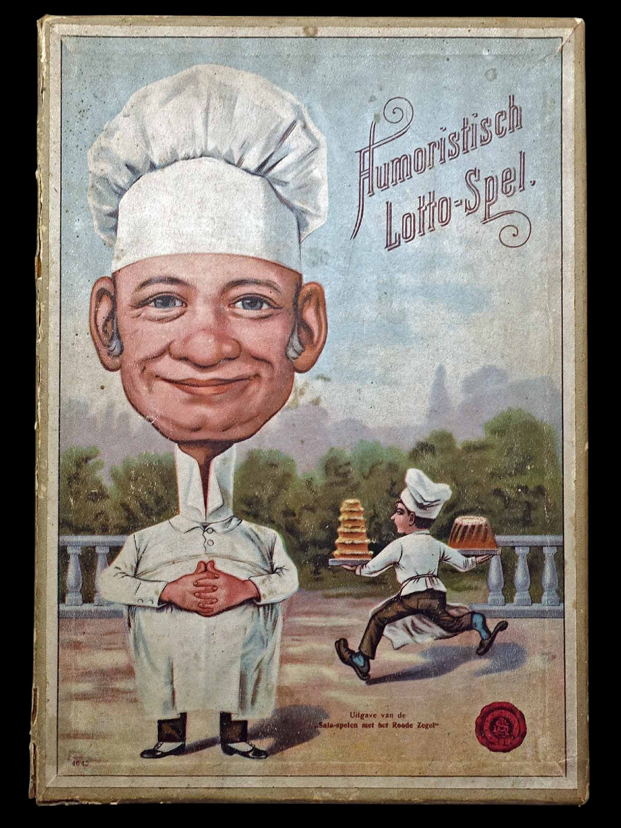 Humoristisch Lotto-spel 1880 Old Game
