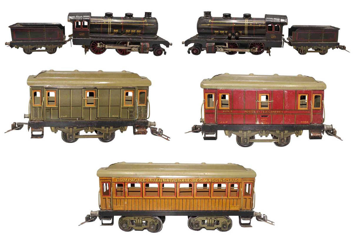 Rame de train JdeP LOCOMOTIVE 120 / jouet ancien