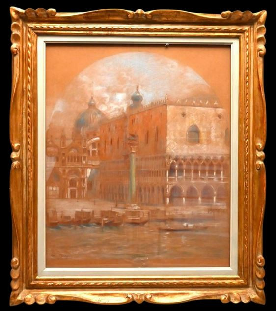 Théophile Poilpot (1848-1915) View Of Venice