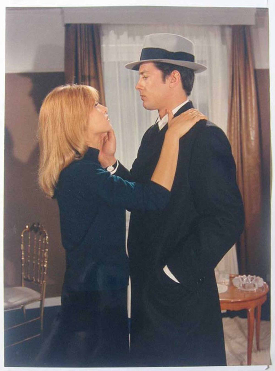 Photographie Alain DELON et Nathalie DELON 1967