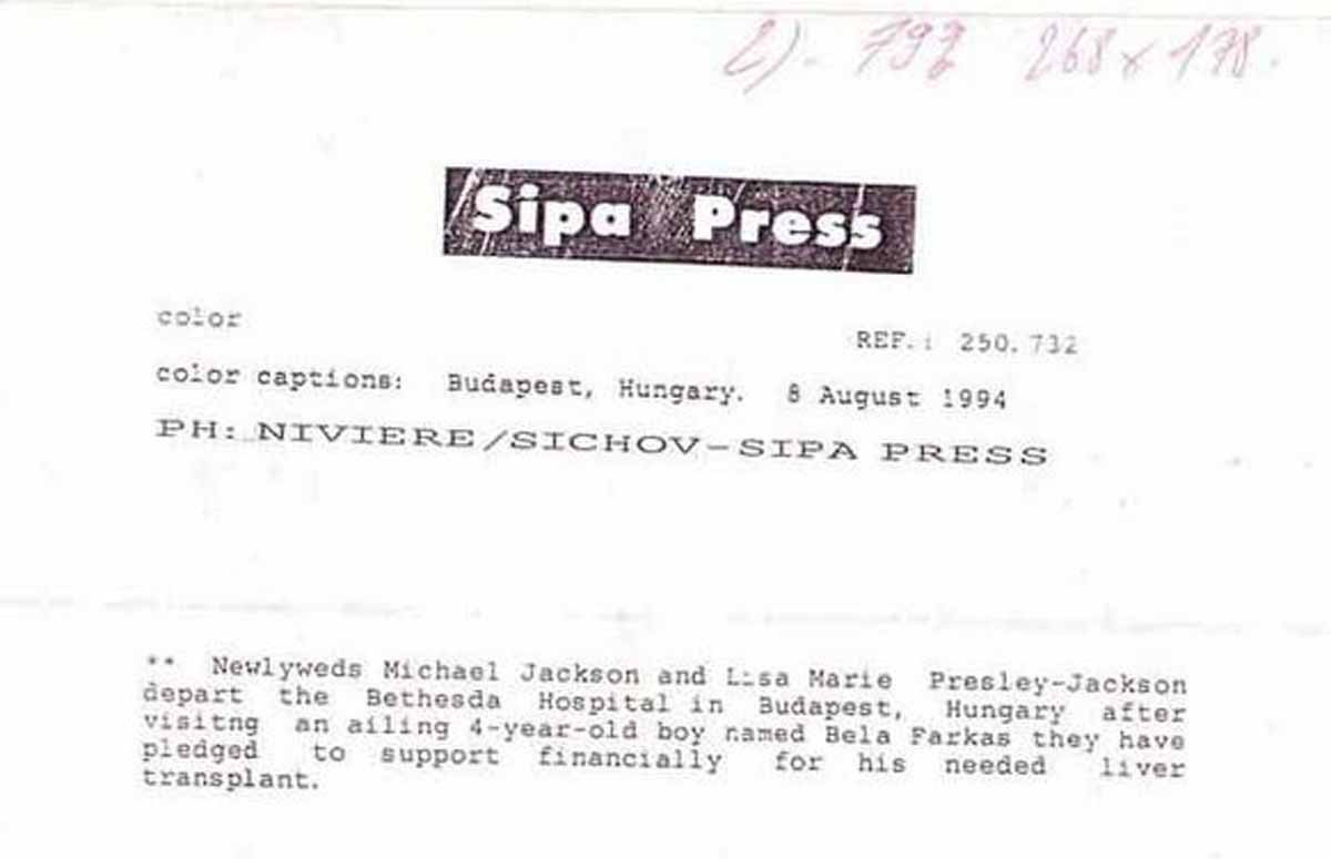 Original Press Photo Michael Jackson And Lisa Marie Presley 1994-photo-2