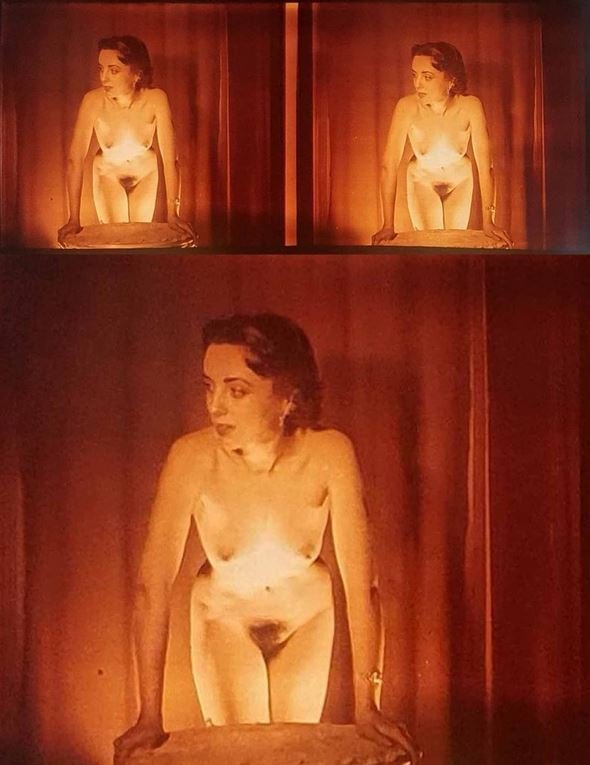 PHOTO STÉRÉO ÉROTIQUE DE NU FÉMININ vers 1900 - 1920.-photo-2