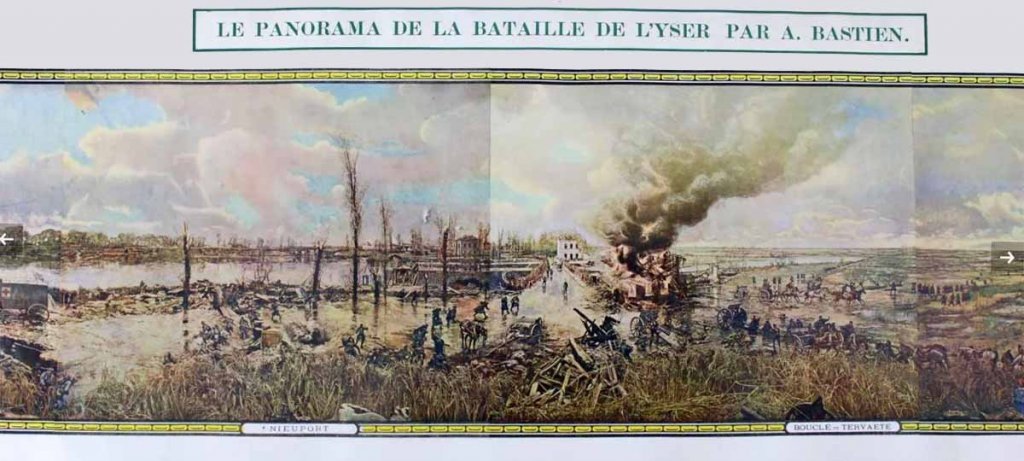 Panorama miniature de : LA BATAILLE DE L'YSER 1914 par Alfred BASTIEN.-photo-3