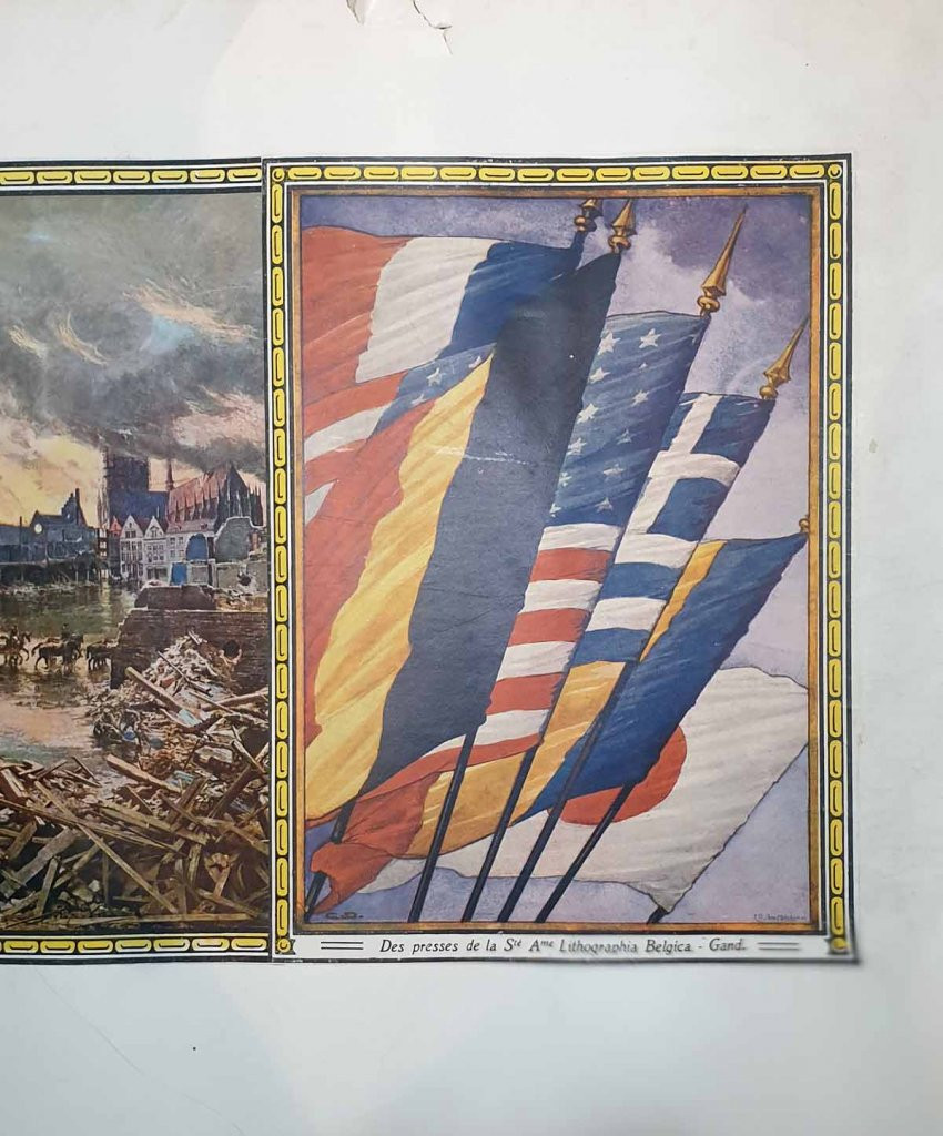 Panorama miniature de : LA BATAILLE DE L'YSER 1914 par Alfred BASTIEN.-photo-4