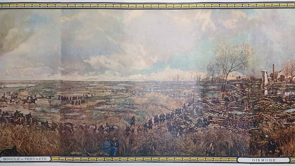 Panorama miniature de : LA BATAILLE DE L'YSER 1914 par Alfred BASTIEN.-photo-1