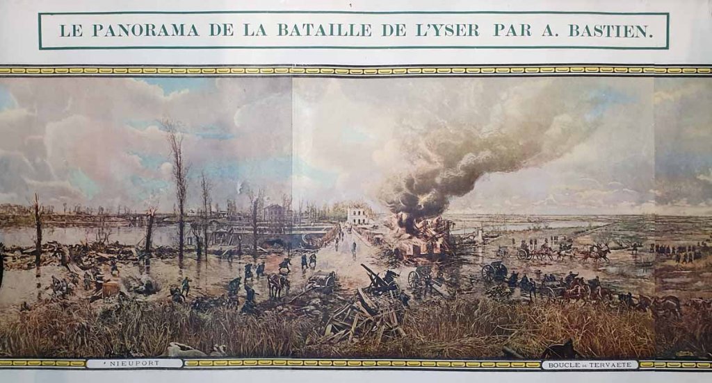 Panorama miniature de : LA BATAILLE DE L'YSER 1914 par Alfred BASTIEN.-photo-2