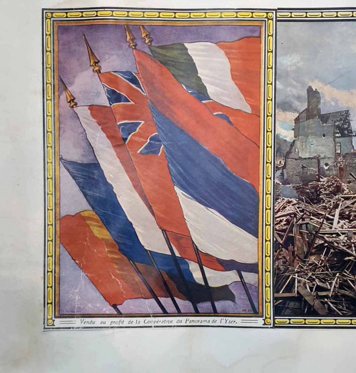 Panorama miniature de : LA BATAILLE DE L'YSER 1914 par Alfred BASTIEN.-photo-4