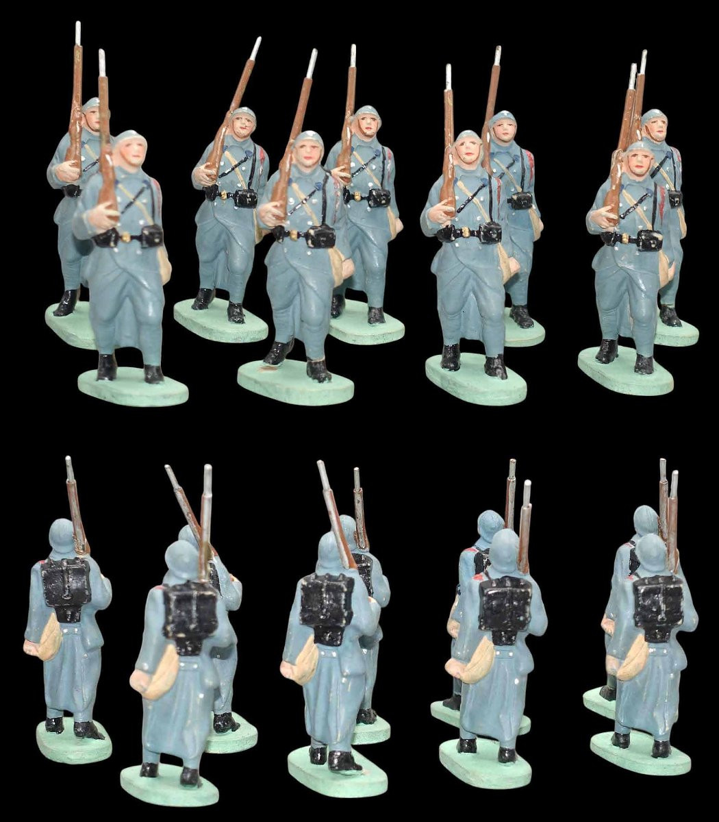 25 Cellose Figurines French Army Circa 1930-photo-2