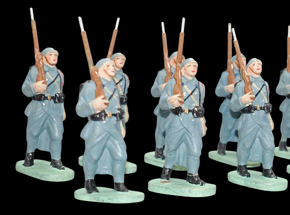 25 Cellose Figurines French Army Circa 1930-photo-3