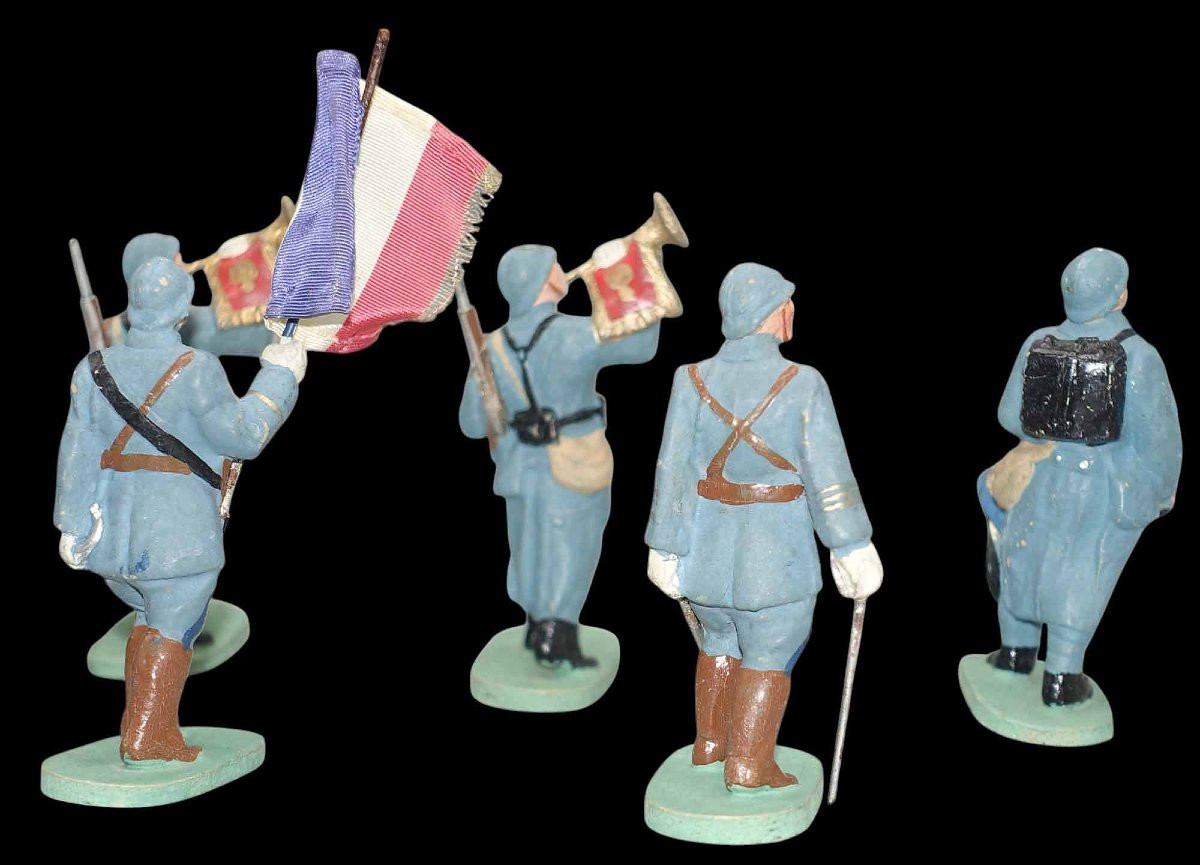 25 Cellose Figurines French Army Circa 1930-photo-1