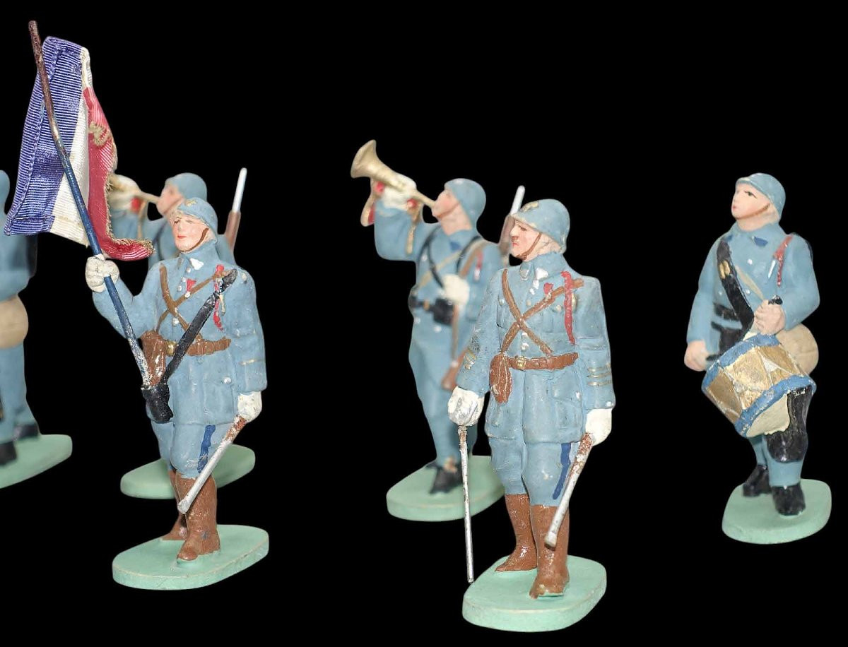 25 Cellose Figurines French Army Circa 1930-photo-3