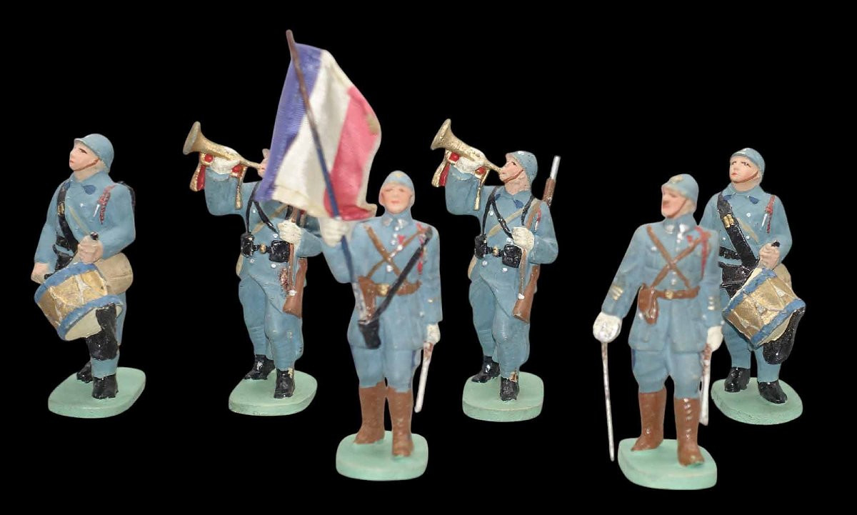 25 Cellose Figurines French Army Circa 1930-photo-5