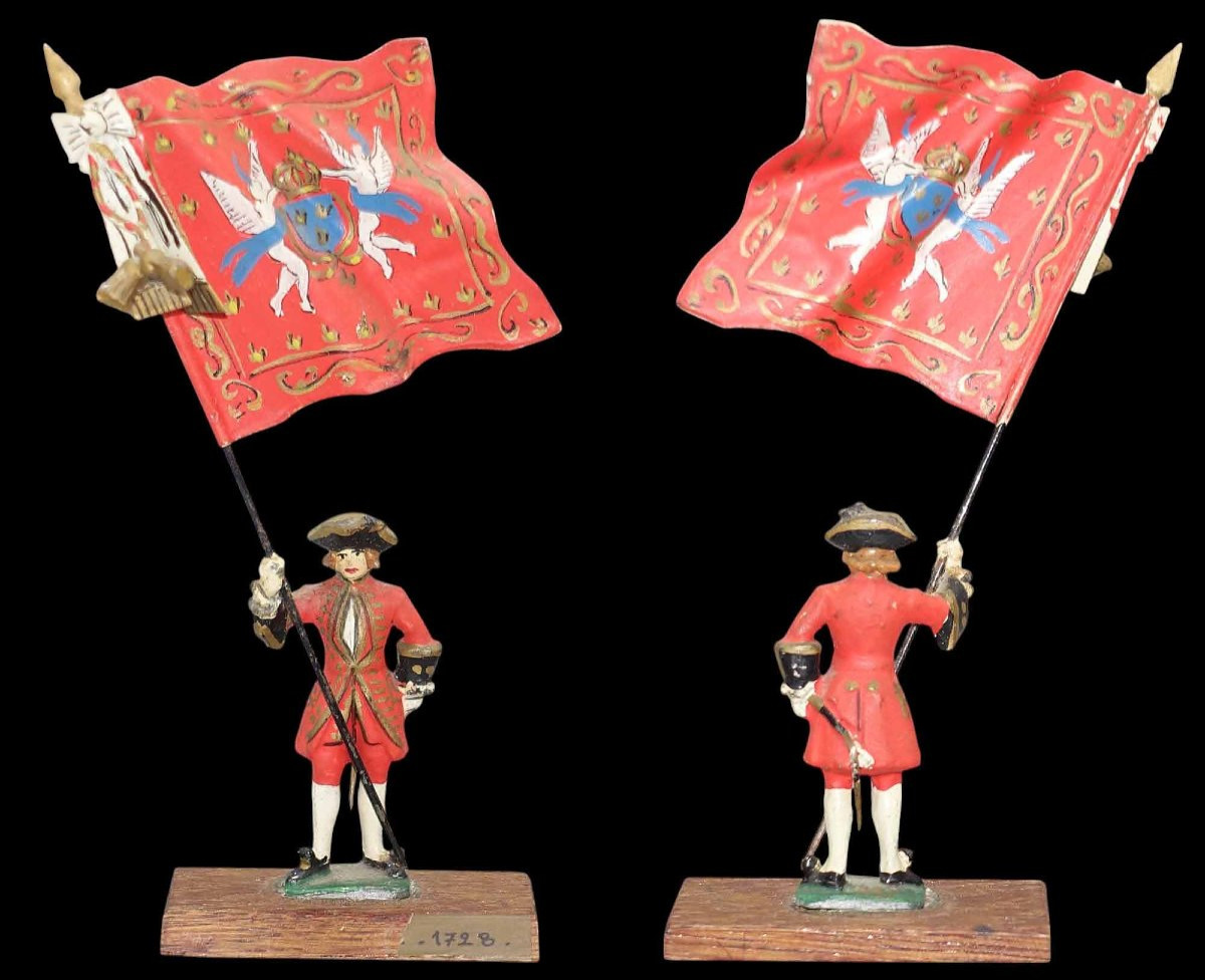 Figurines Max DESCAVES vers 1955 - Porte drapeaux-photo-2