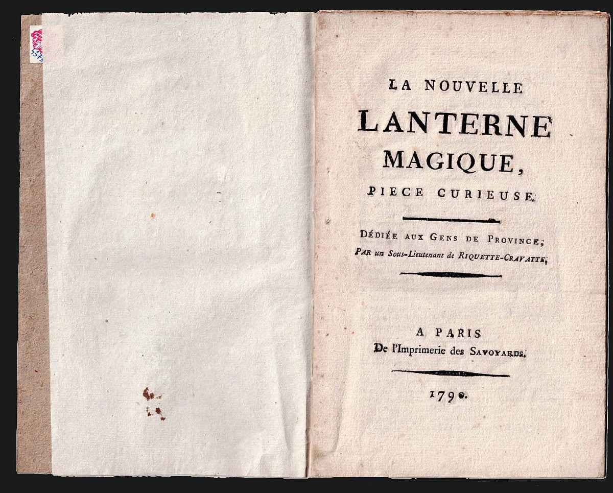 LA NOUVELLE LANTERNE MAGIQUE 1790 / Pamphlet révolutionnaire