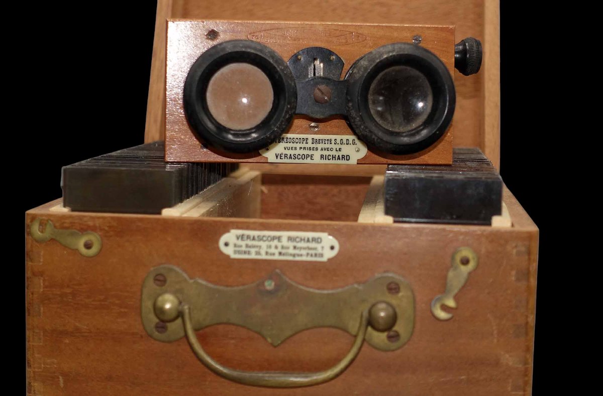 Coffret Richard 100 Stereo Photos Of Nus Circa 1900-photo-2