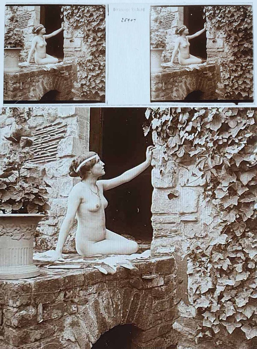 Coffret Richard 100 Stereo Photos Of Nus Circa 1900-photo-3