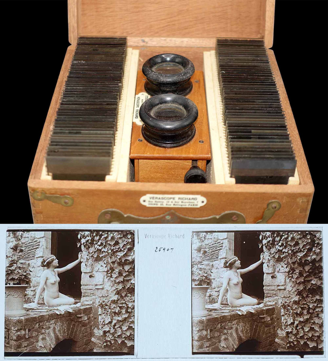 Coffret Richard 100 Stereo Photos Of Nus Circa 1900