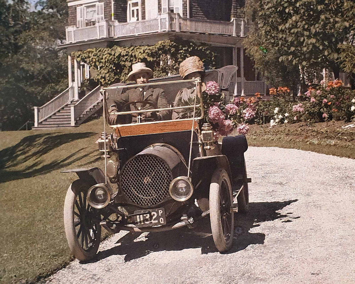 AUTOCHROME VOITURE 1900-photo-2