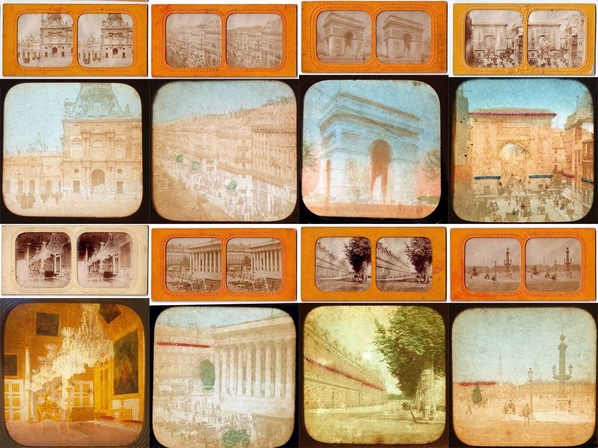 PARIS Vues stéréoscopiques et polyoramiques vers 1860