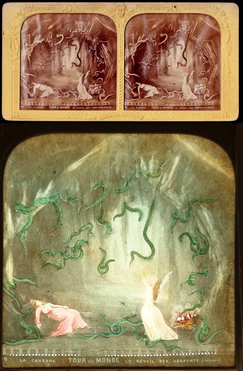 JULES VERNE - TOUR DU MONDE EN 80 JOURS / vues syéréoscopiques 1875-photo-2