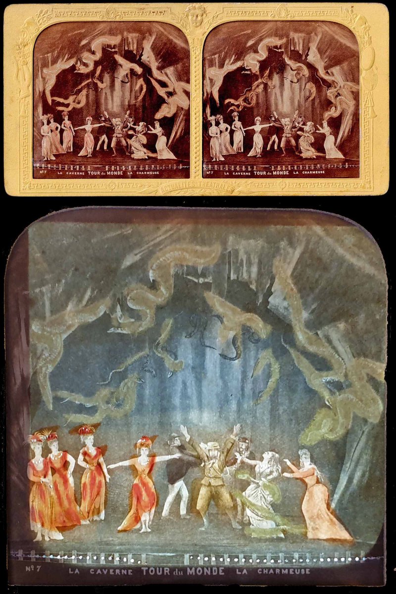 JULES VERNE - TOUR DU MONDE EN 80 JOURS / vues syéréoscopiques 1875-photo-3