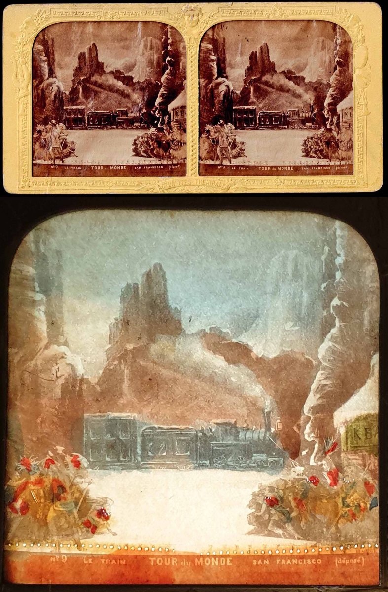 JULES VERNE - TOUR DU MONDE EN 80 JOURS / vues syéréoscopiques 1875-photo-5