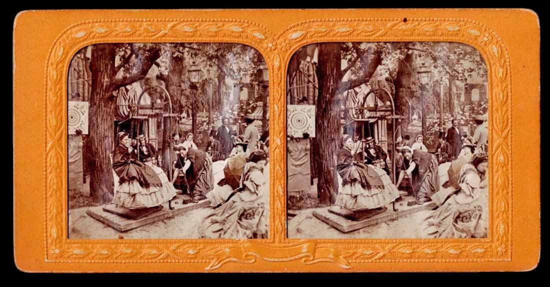 Stereoscopic View: "la Balance" - "fête Foraine," Circa 1860–70-photo-2