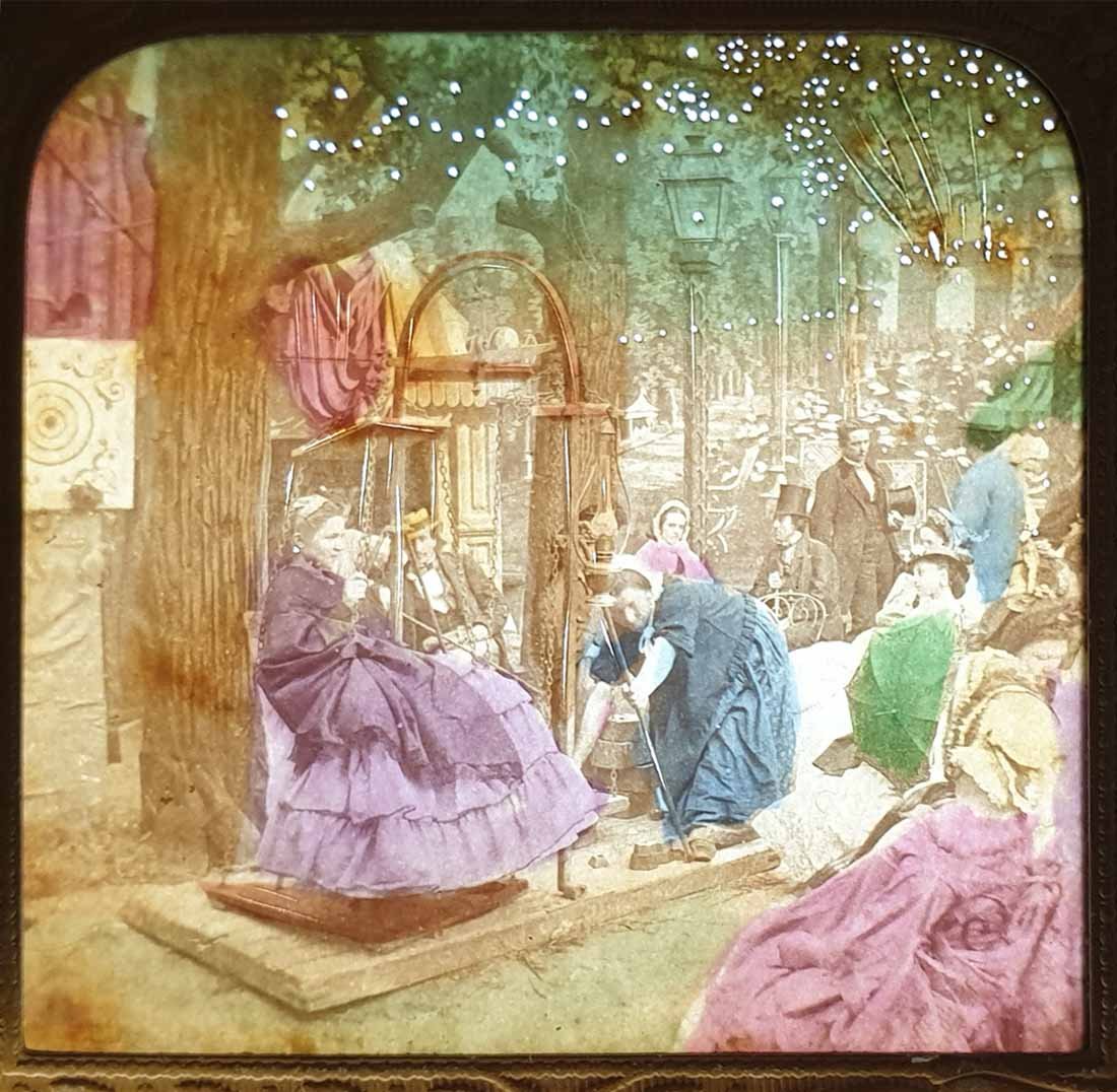 Stereoscopic View: "la Balance" - "fête Foraine," Circa 1860–70-photo-4