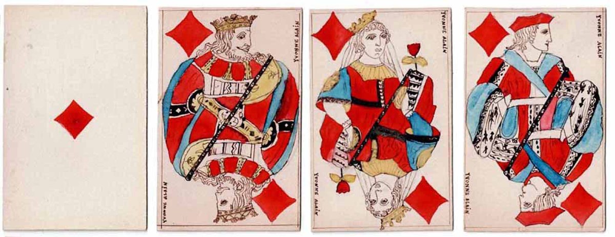 JEU de 52 cartes DESSINÉES 1920-photo-1