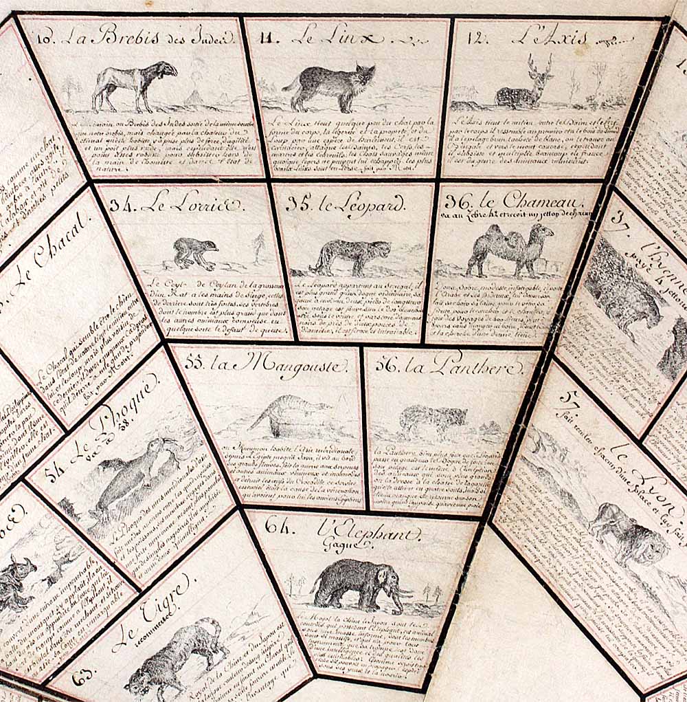 JEU DE L'OIE des ANIMAUX vers 1810-photo-2