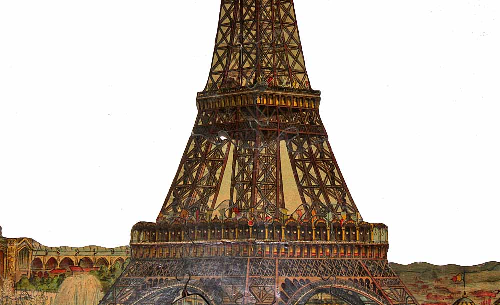 Eiffel Tower Puzzle Circa 1890-photo-2
