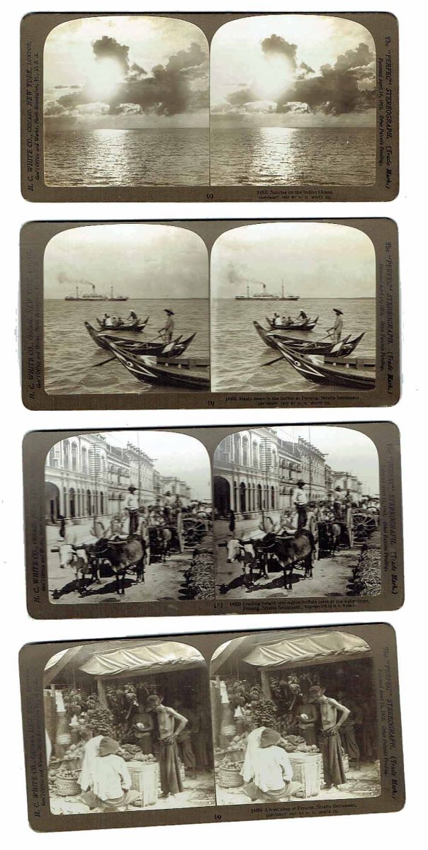 100 Stereo Photographs On Burma And Ceylan Circa 1907-photo-1