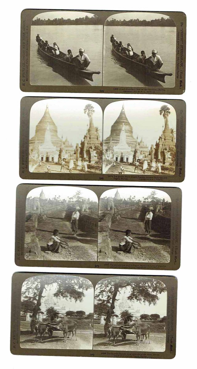 100 Stereo Photographs On Burma And Ceylan Circa 1907-photo-8