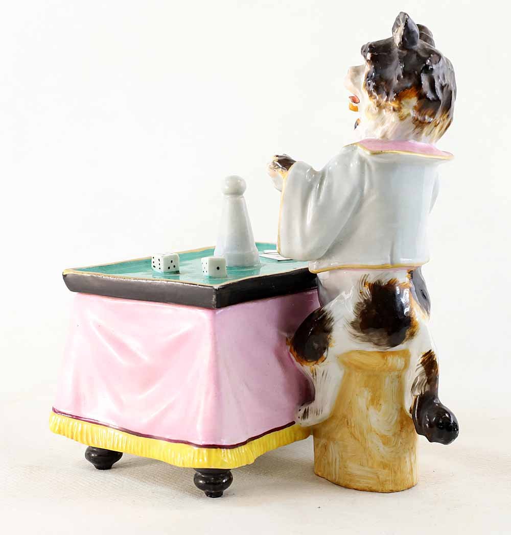 PORCELAINE CHIEN Magicien vers 1850-photo-4