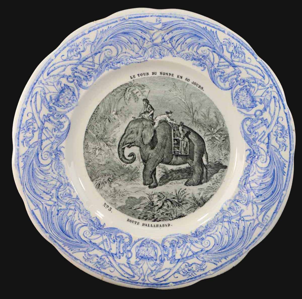 12 Jules Verne Plates Around The World In 80 Days-photo-4