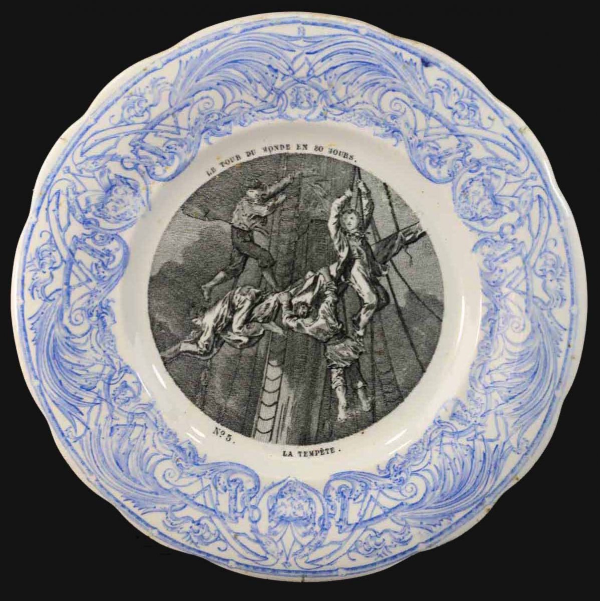 12 Jules Verne Plates Around The World In 80 Days-photo-2