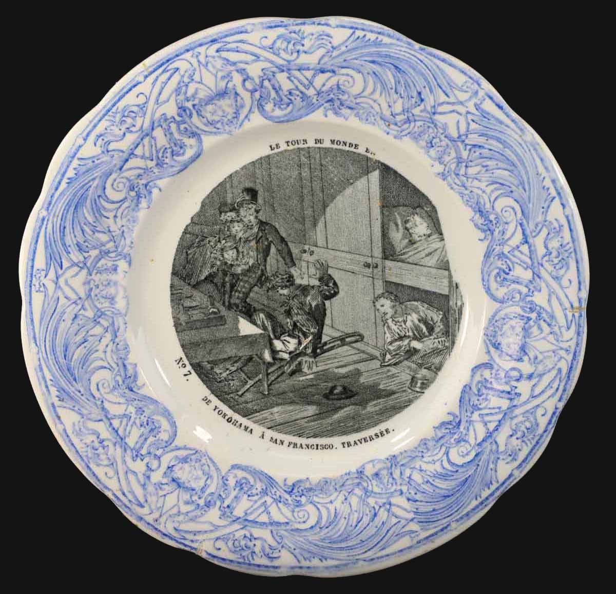 12 Jules Verne Plates Around The World In 80 Days-photo-4