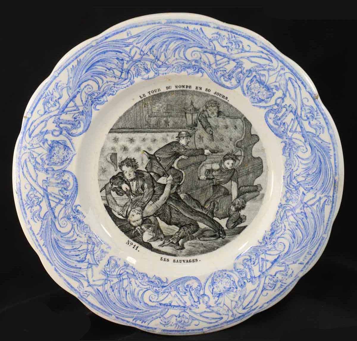 12 Jules Verne Plates Around The World In 80 Days-photo-8
