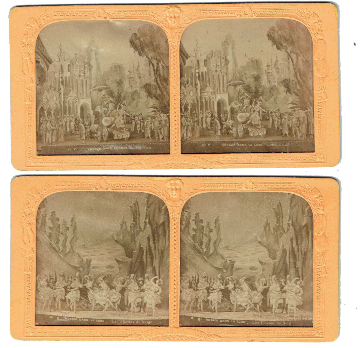 VOYAGE DANS LA LUNE 12 vues polyoramiques G. MELIES-photo-1