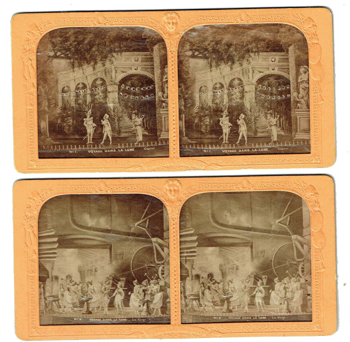 VOYAGE DANS LA LUNE 12 vues polyoramiques G. MELIES-photo-4
