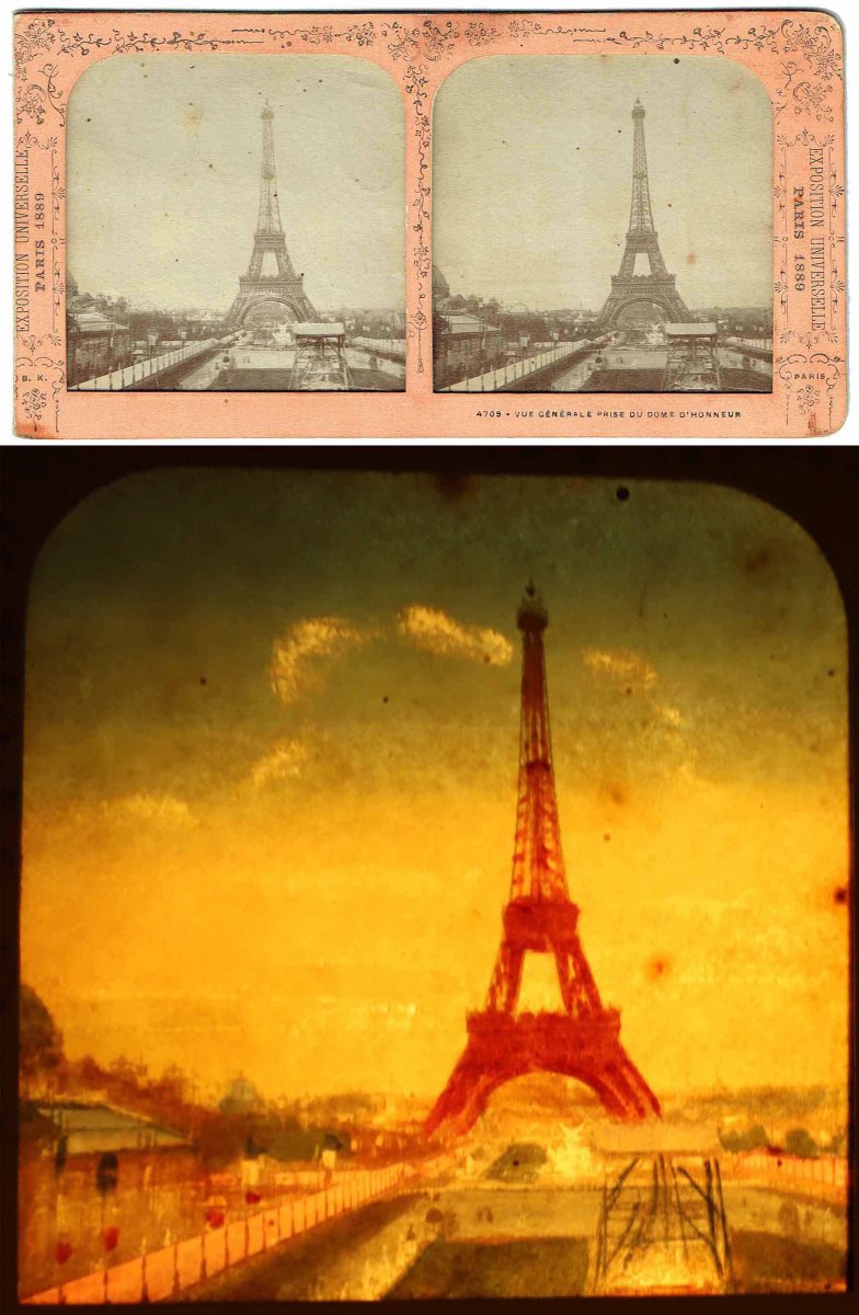 Vues stéréoscopiques LA TOUR EIFFEL 1889-photo-2