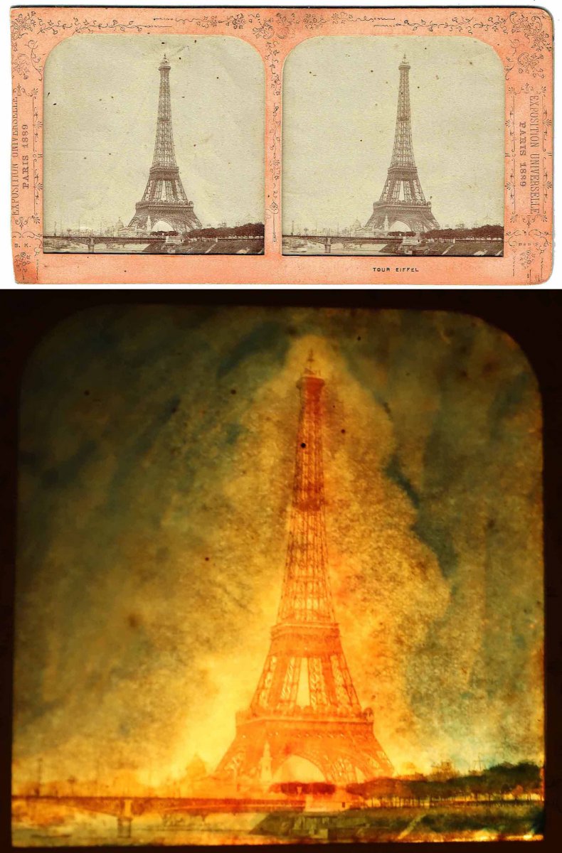 Stereoscopic Views The Eiffel Tower 1889-photo-3