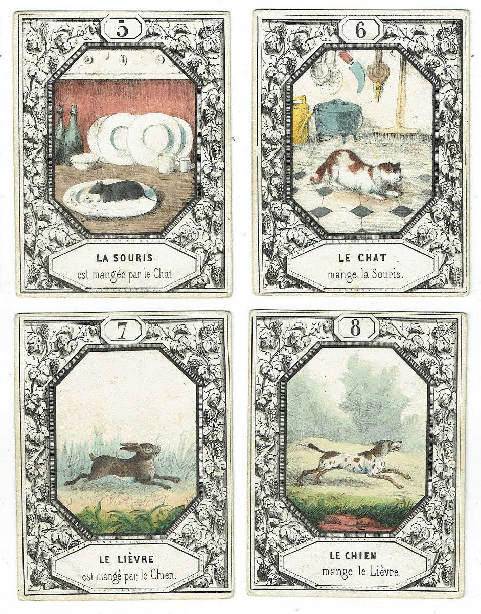 The Modern Tartare - New Game Of The Ace Qui Court Circa 1850-photo-3